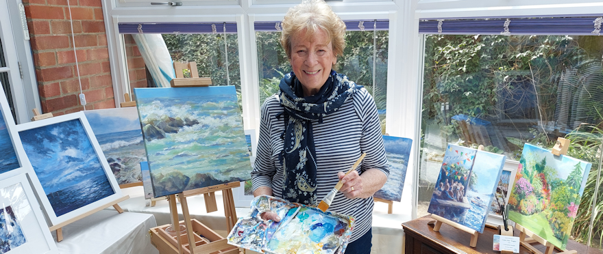 Carol at Open Studio June 2024